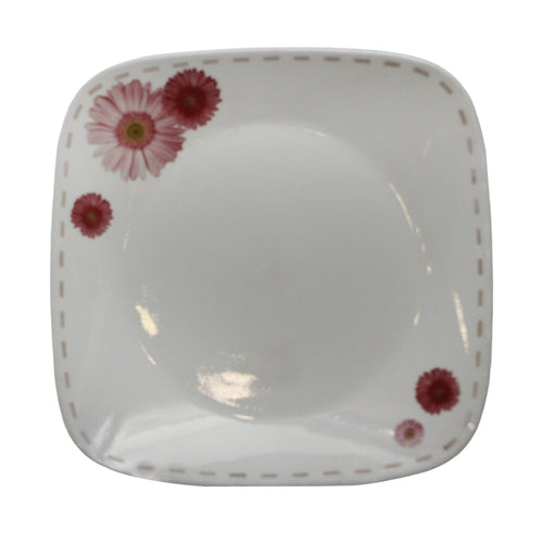 PLATE DINNER SQUARE CORNINGWARE PINK DAISY 2213-PS-LP PC