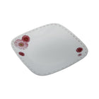PLATE DINNER SQUARE CORNINGWARE PINK DAISY 2213-PS-LP PC