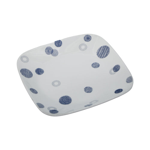 PLATE QUARTER SQUARE CORNINGWARE ESCAPE TO BLUE 2211-ETB-LP