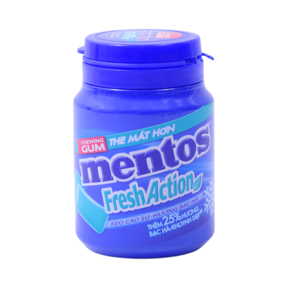 MENTOS CHEWING GUM FRESH ACTION  56 GM