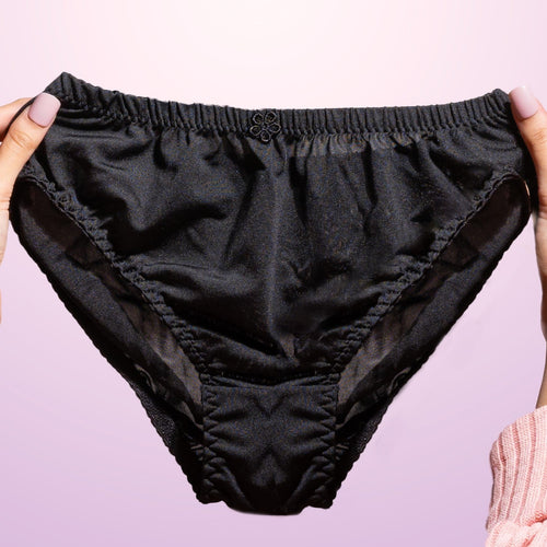 Bebelle - Silkie Neo, Soft Polyester Jersey Panty - Black