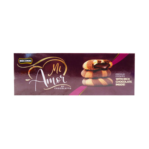 BISCONNI MI AMOR PREMIUM COOKIES WITH RICH CHOCOLATE 180 GM