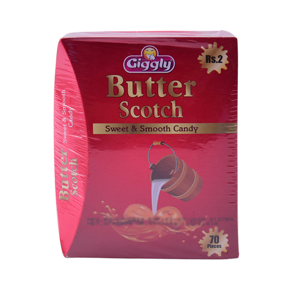 GIGGLY BUTTER SCOTCH CANDY 70 PIECES BOX