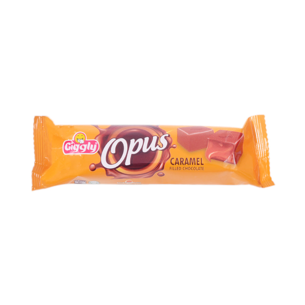 GIGGLY OPUS BAR CARAMEL 4PCS W.TRAY RS.50 12X10