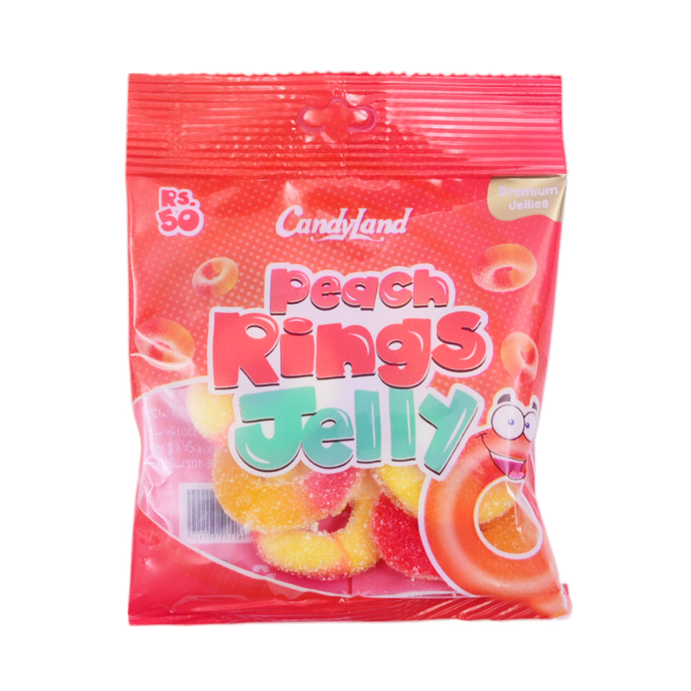 CANDYLAND PEACH RINGS JELLY PREMIUM 36GM