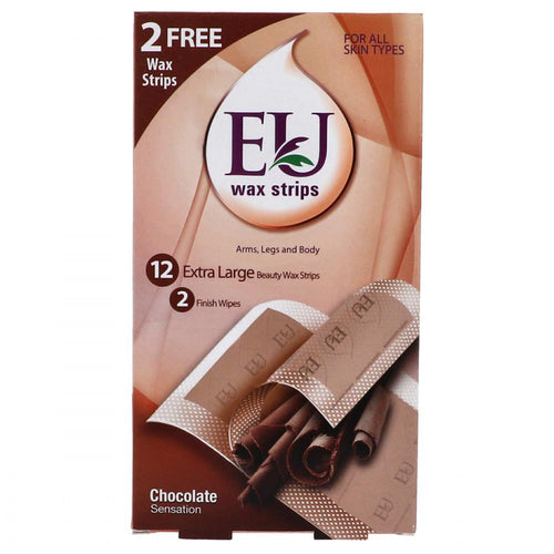 EU WAX STRIPS CHOCOLATE 12PCS