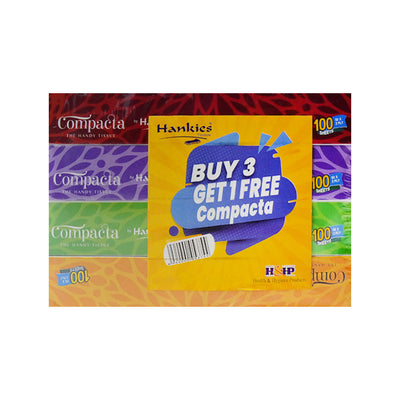 COMPACTA TISSUE BOX BUY 3 GET 1 FREE BOX SAVE RS 110