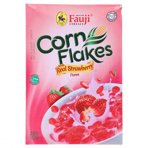 FAUJI CORN FLAKES STRAWBERRY 250GM