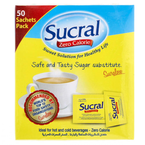 SUCRAL ZERO CALORIE SUGAR SACHET 50 SACHET
