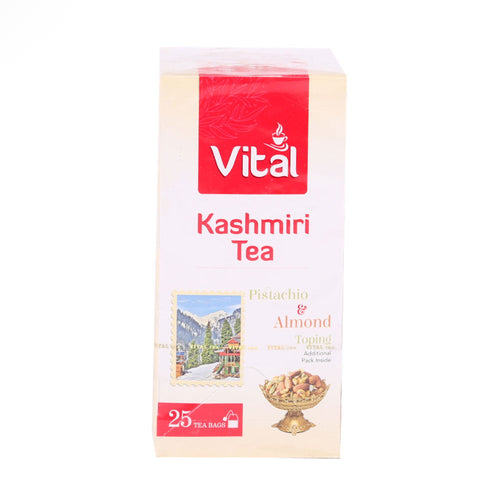 VITAL KASHMIRI TEA PISTACHIO AND ALMOND 25 BAGS 75 GM