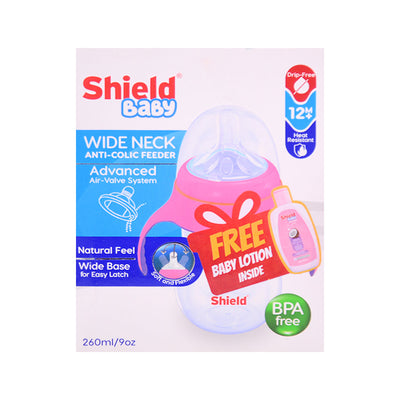 SHIELD FEEDER WIDE NECK ANTI-COLIC 260 ML