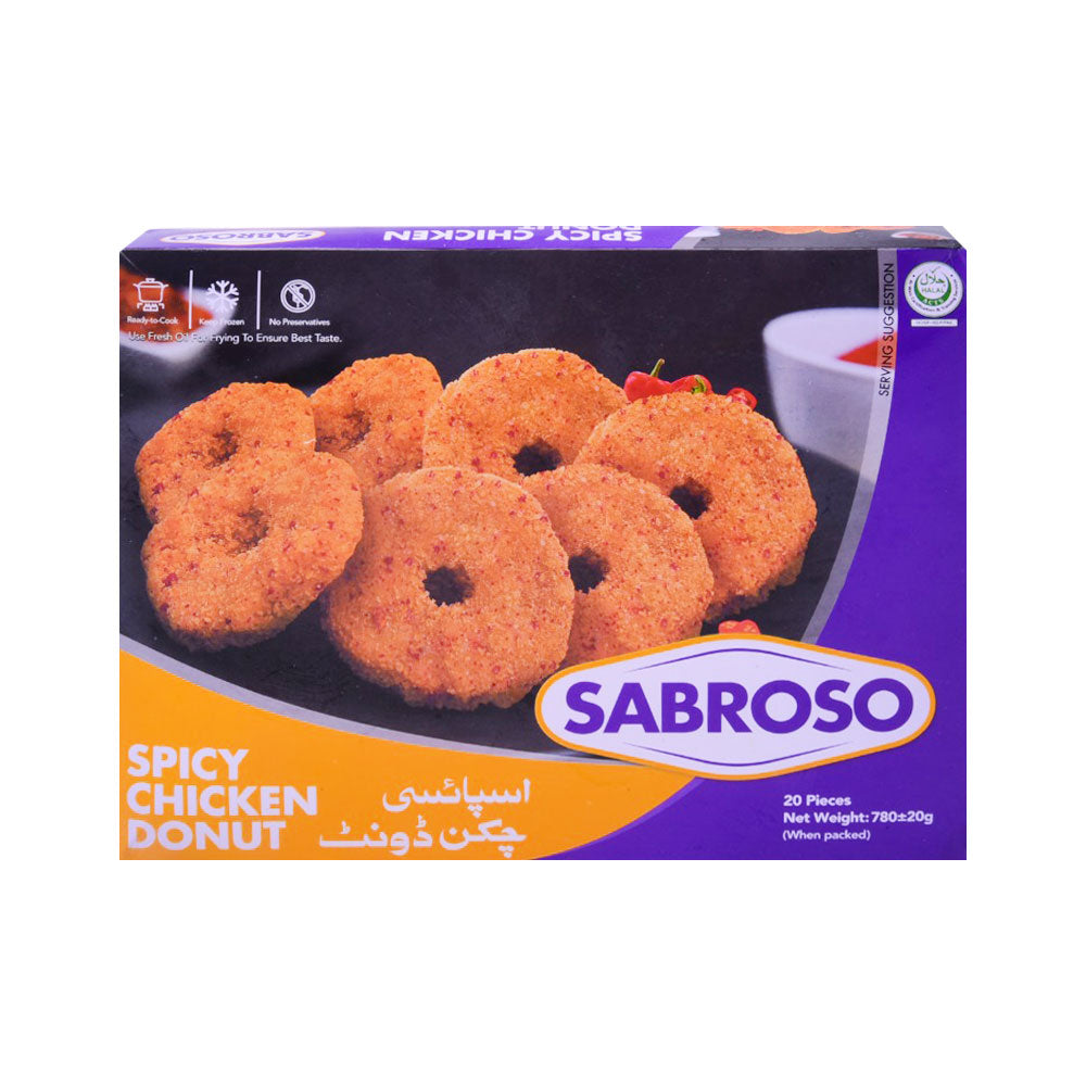 SABROSO SPICY CHICKEN DONUT 20PC 780 GM