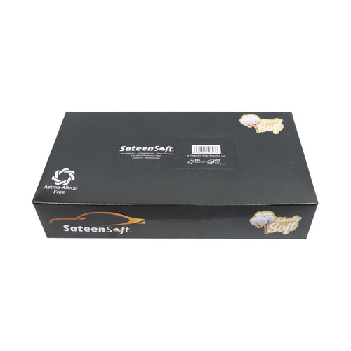 SATEENSOFT CAR PACK PREMIUM COTTON DRY TISSUE WIPES BOX 45S