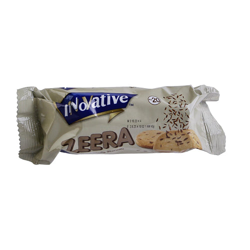 INNOVATIVE ZEERA BISCUITS HALF ROLL 36 GM BOX 12 PCS