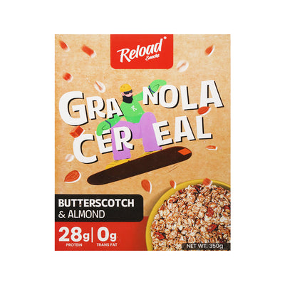 RELOAD GRANOLA CEREAL - BUTTERSCOTCH & ALMOND 350 GM