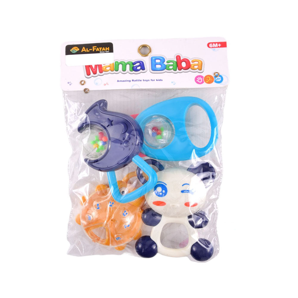 RA-11 MAMA BABA RATTLE SET 4PCS