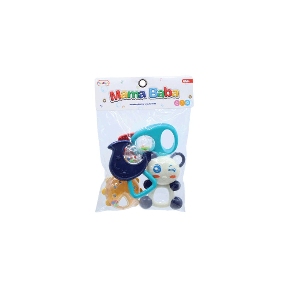 RA-11 MAMA BABA RATTLE SET 4PCS