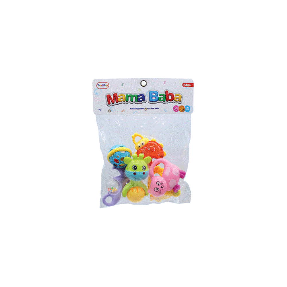 RA-12 MAMA BABA RATTLE SET 6PCS