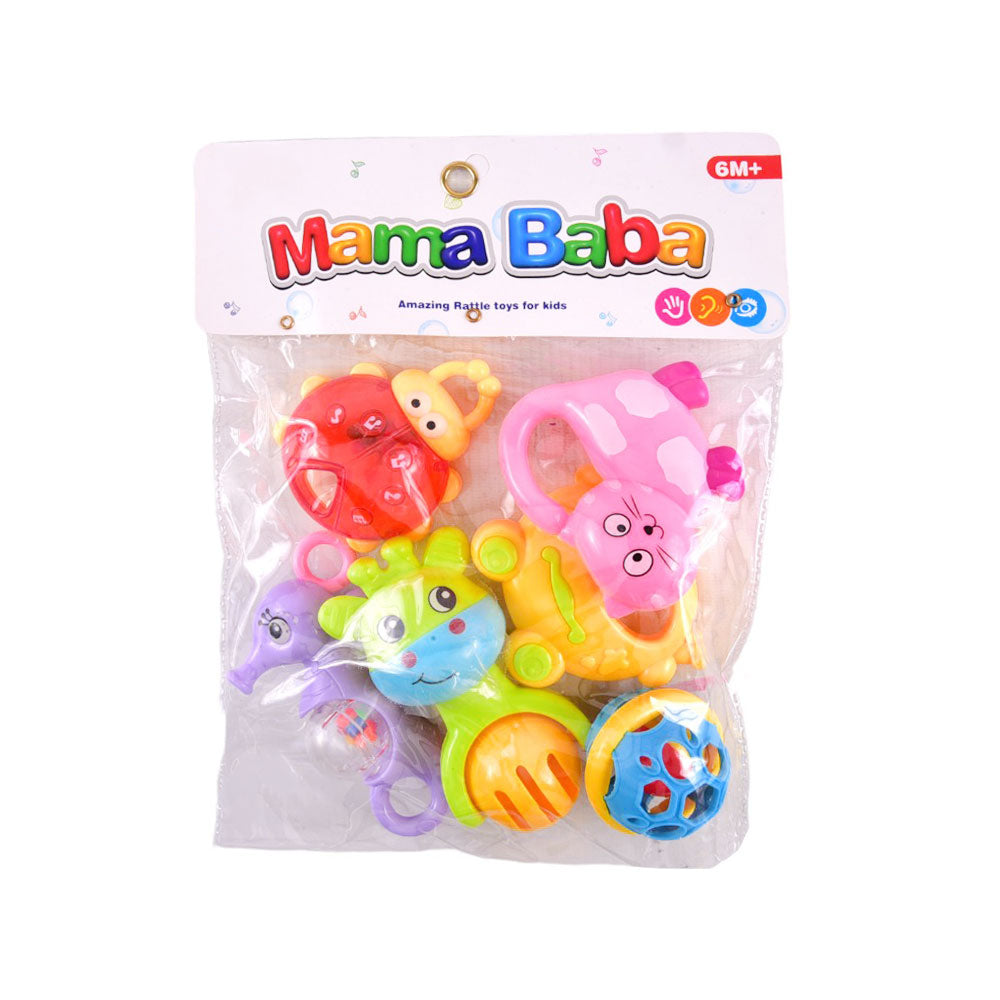 RA-12 MAMA BABA RATTLE SET 6PCS