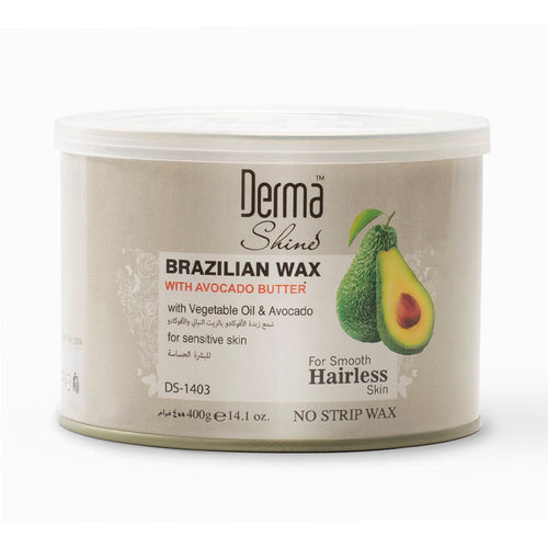 DERMA SHINE BRAZILIAN WAX WITH AVACADO BUTTER 400GM