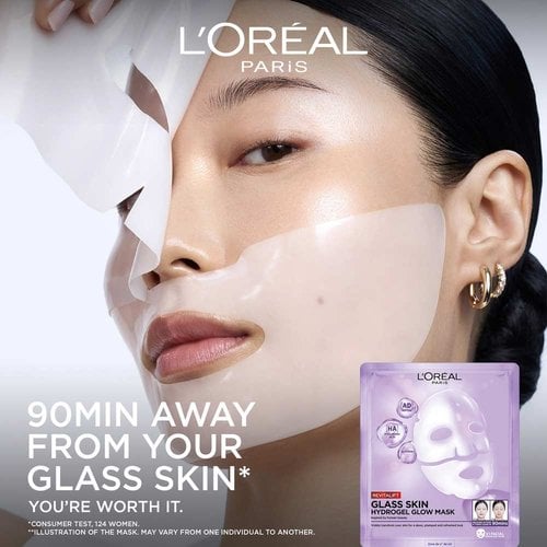 L'oreal Paris- Mask Revitalift Hyaluronic Acid Glass Skin Hydrogel Glow