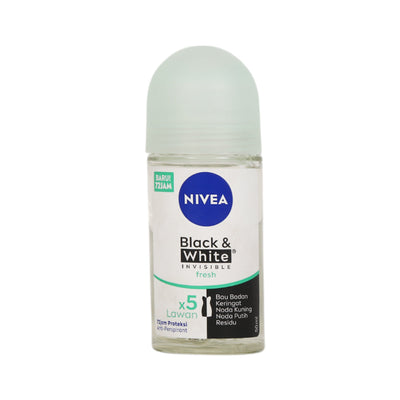 NIVEA ROLL ON BLACK & WHITE INVISIBLE FRESH 72H 50 ML