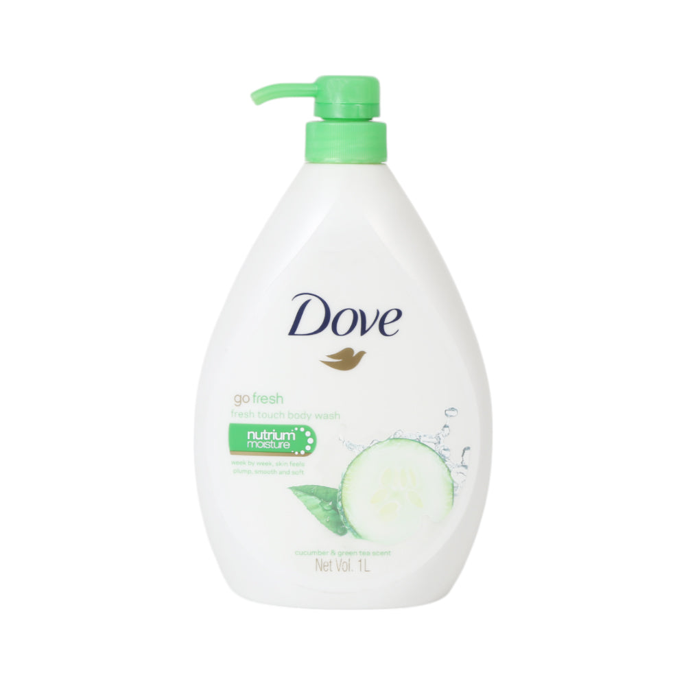 DOVE BODY WASH GO FRESH CUCUMBER & GREEN TEA SCENT 1 LTR