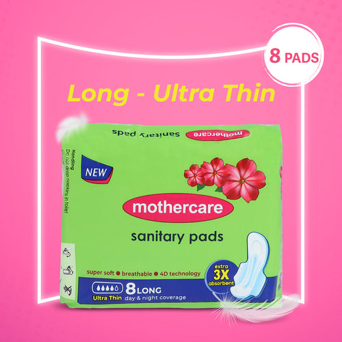 Mothercare- Ultra Thin 8 Long Sanitary Pad
