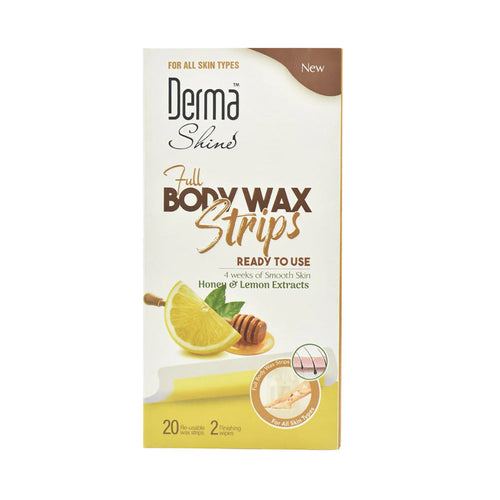 DERMA SHINE BODY STRIPS READY TO USE HONEY & LEMON
