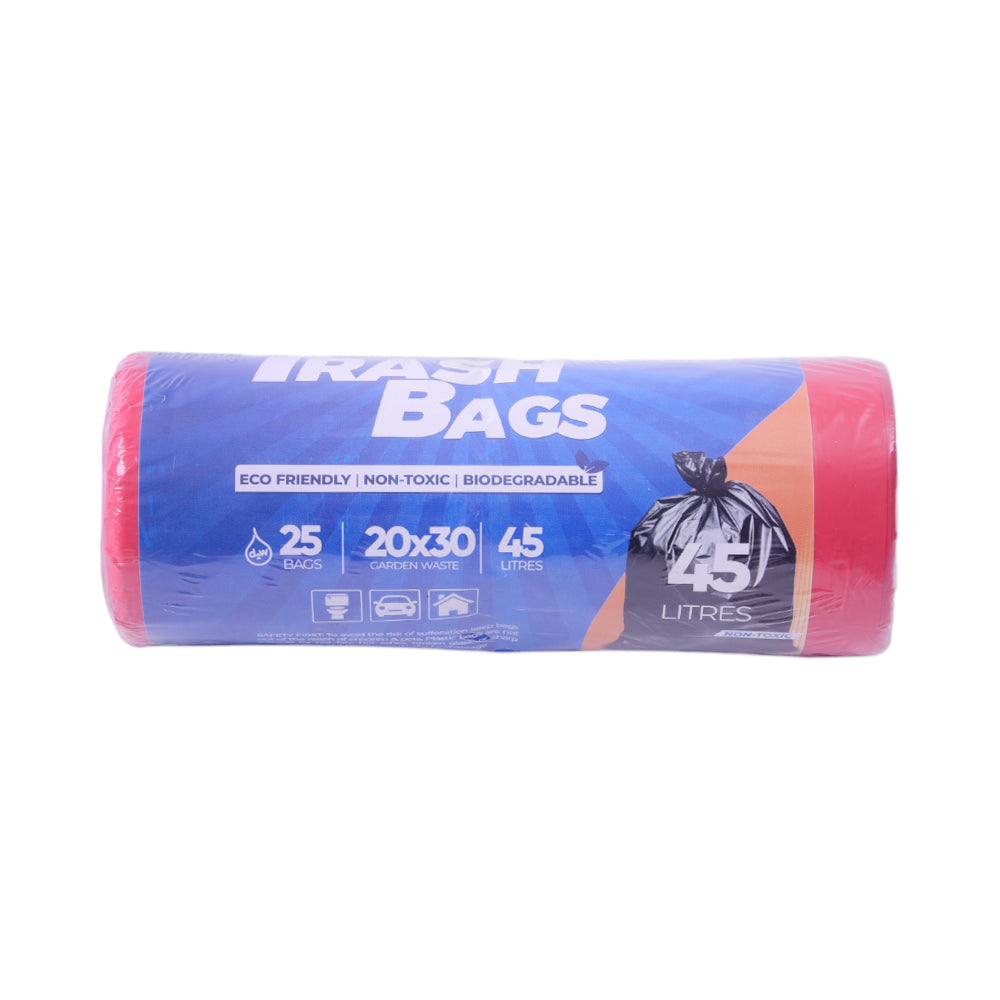 HOUSE&CO TRASH BAG (RED) MEDIUM 20X30 25PCS