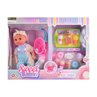 WX008-7 SWEET BABY DOLL & FAST FOOD TROLLEY SET