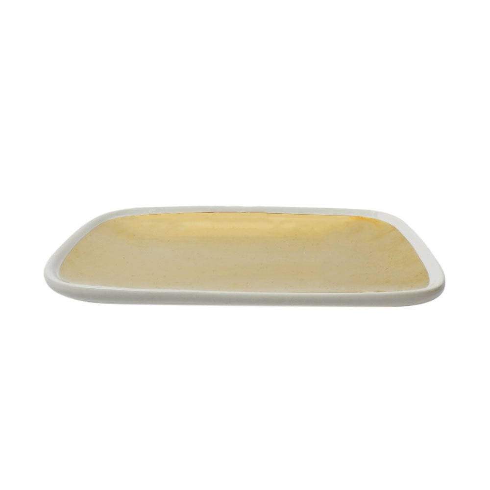 DISH RECTANGULAR GOLD SYMPHONY SY8001