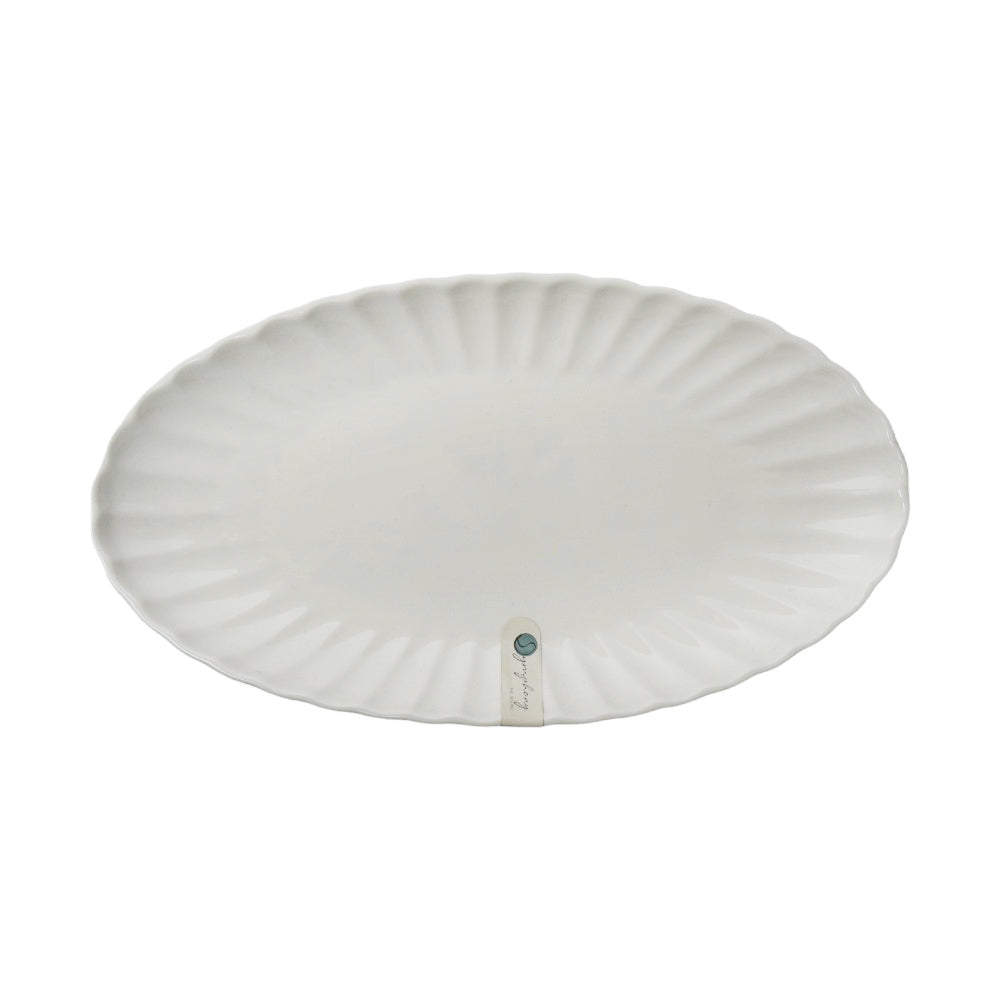 DISH SERVING SYMPHONY GROOVE OVAL SY7566