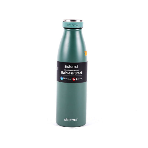 BOTTLE STEEL SISTEMA 500 ML 550