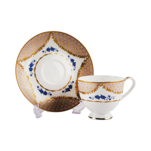 CUP & SAUCER SET ROYAL BISTRO 12PC 12-SO1-903G-P BASIC