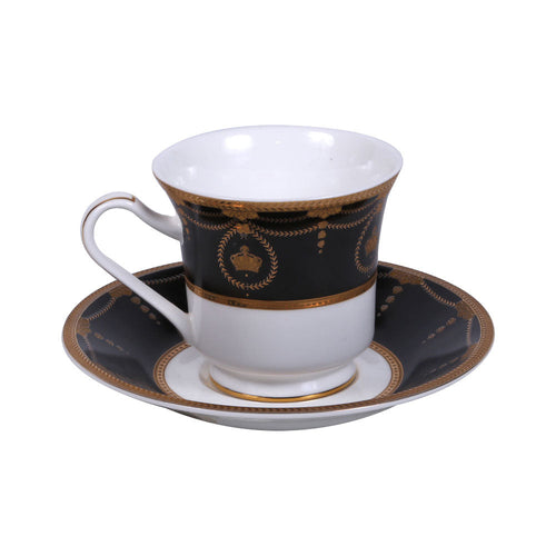 CUP & SAUCER SET ROYAL BISTRO 12PC 12-HH-904B