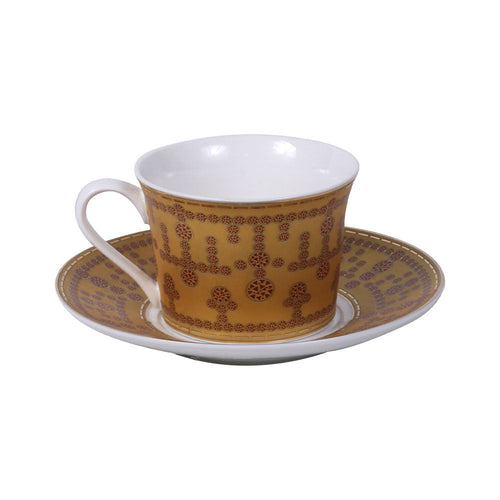 CUP & SAUCER SET ROYAL BISTRO 12PC 12-LM-915Y BASIC
