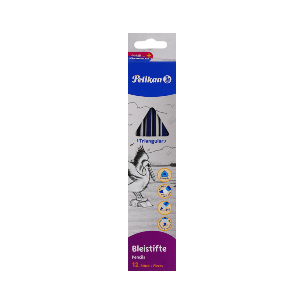 408013 PELIKAN TRIANGULAR HB PENCIL W ERASER