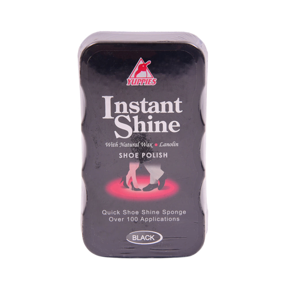 YUPPIES INSTANT SHINE SHOE POLISH SPONGE BLACK