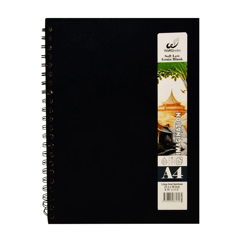 6616 WARQNOTES SKETCH BOOK A4 HARD COVER IMAGINATION (RING)