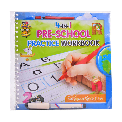 9109 MR.ART MAGIC 4IN1 PRE SCHOOL PRACTICE WORKBOOK