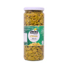 DEW DROP GREEN OLIVES SLICED 450 GM