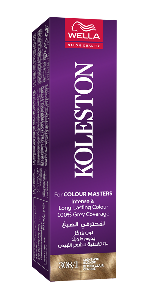 Wella - Koleston Single 308/1 Light Ash Blonde