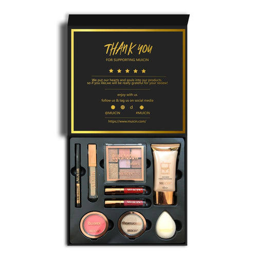 Muicin - 9 In 1 Everyday Professional Makeup Kit - Complete Beauty Arsenal