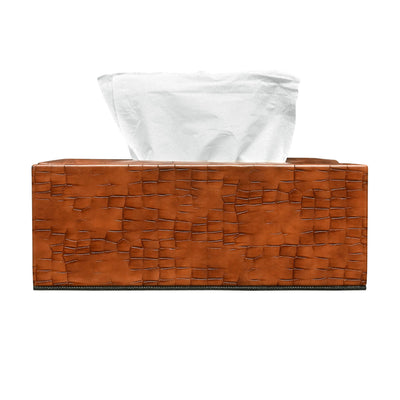 ORIENTAL LEATHER TISSUE BOX BASIC