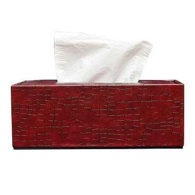 ORIENTAL LEATHER TISSUE BOX BASIC