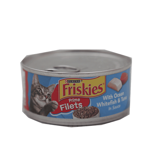 PURINA FRISKIES CAT FOOD WITH OCEAN WHITEFISH & TUNA 156 GM