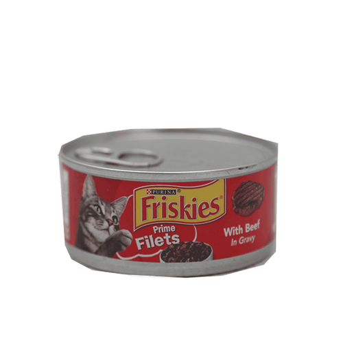 PURINA FRISKIES CAT FOOD WITH BEEF IN GRAVY FILETS 156 GM
