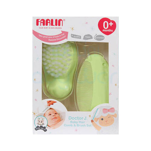 FARLIN BABY COMB BRUSH SET 0M+ BF-150A