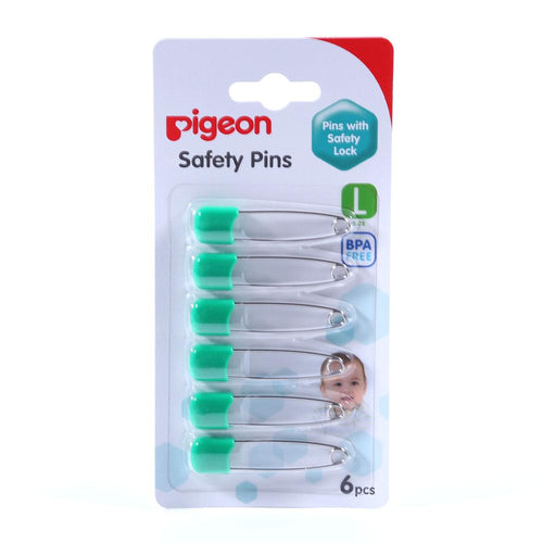 PIGEON BABY SAFETY PINS L+6PCS 10881